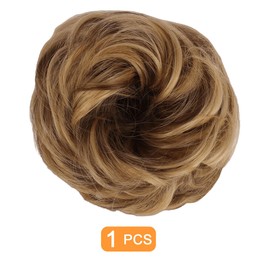 Traziewell Bun Hair Piece Curly Hair Extension Synthetic Messy Bun Updo Chignon Long Hairpieces Hair Scrunchies for Women Hair Extensions 1320
