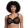 Chantelle Womens Rive Gauche Full Coverage Bra, Black, 40D US