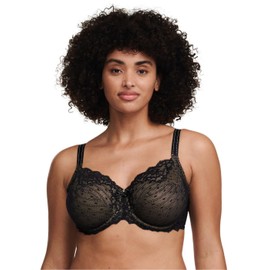 Chantelle Womens Rive Gauche Full Coverage Bra, Black, 40D US