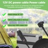 DC Car Refrigerator Power Cord Compatible with Alpicool, Bodega, Euhomy,