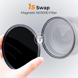 K&F Concept Nano X-Series Magnetic ND Filter ND1000 (10 Stops) Magnetic Quick Release System with Lens Adapter 58 mm