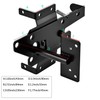 NIDAYE Self-Locking Gate Latch - Post Mount Automatic Gravity Lever