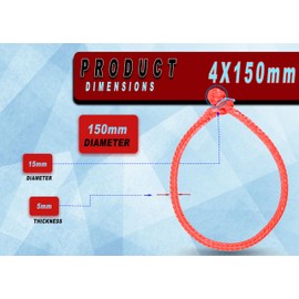 Robship Soft Shackles Simplifying Your Boating Experience, Red - 4x150mm