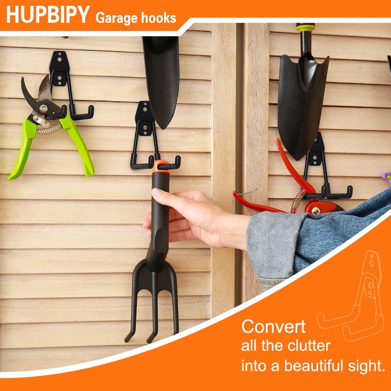 HUPBIPY Heavy Duty Garage Hooks 12 Pack, 2.8 inch Small