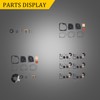 ALL-CARB 6 Pack Carb Repair Kit Replacement for Johnson Evinrude