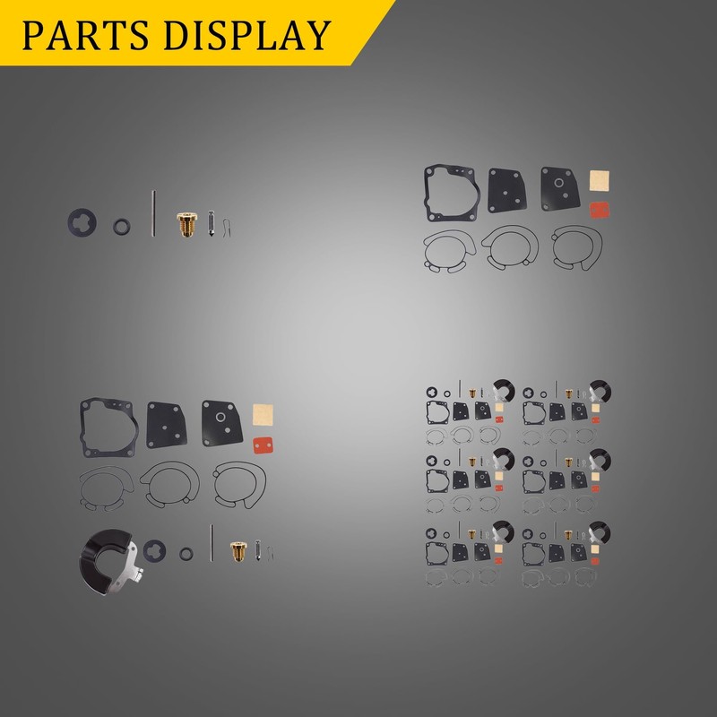 ALL-CARB 6 Pack Carb Repair Kit Replacement for Johnson Evinrude