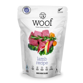 The New Zealand Natural Pet Food Co WOOF Freeze Dried Dog Food - Lamb Recipe, High Protein Dog Training Treats & Meals, Dog Food Topper, 2.2 lb
