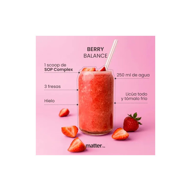 Inositol Polvo Sin Gluten Vegano Sabor Berries 225g Matter Smart