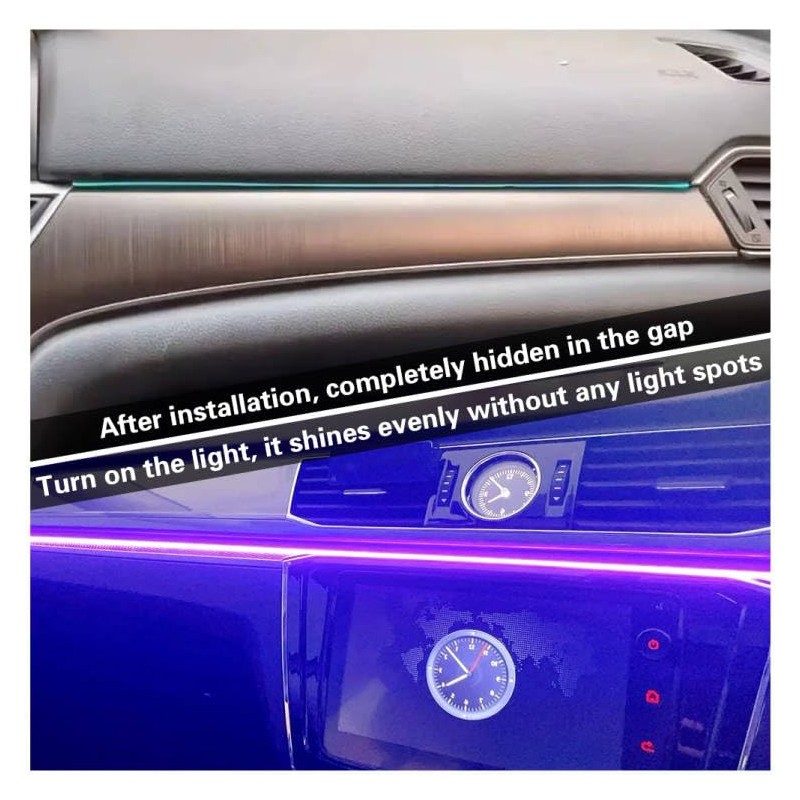Acrylic Interior Car LED Lights with Remote and Wireless APP