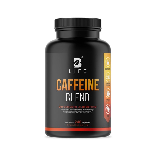 Cafena Anhidra 240 Cpsulas de 700 mg. Adicionada con Matcha,