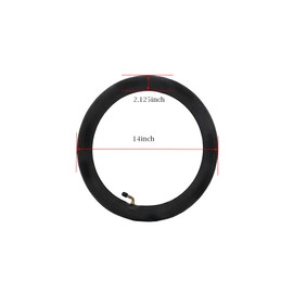 14 x 2.125 Inner Tube for DYU D3F/D3+ Tubes,Angled Valve Stem.Includes 2 Tire Levers for Easy Installation