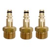 3Pcs Gold M22 Adapter High Pressure Washer Hose Adapter Pressure