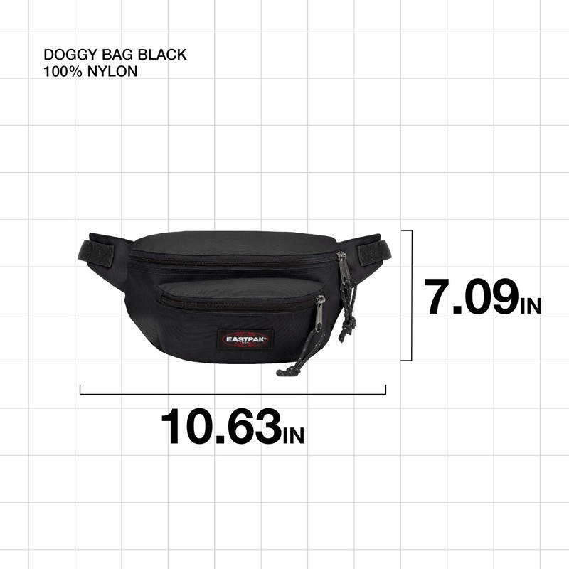 Eastpak Doggy Bag Bum Bag, 27 cm, 3 L, Black