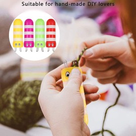 4PCS French Knitter Knitting Spool, Knitting Loom Craft Kit Spool Loom Kit Spool Knitting Set for Bracelet Necklaces Knitting Tool, Yarn Knitting Doll, Spool Knitting Kit for Kids Adults Beginners