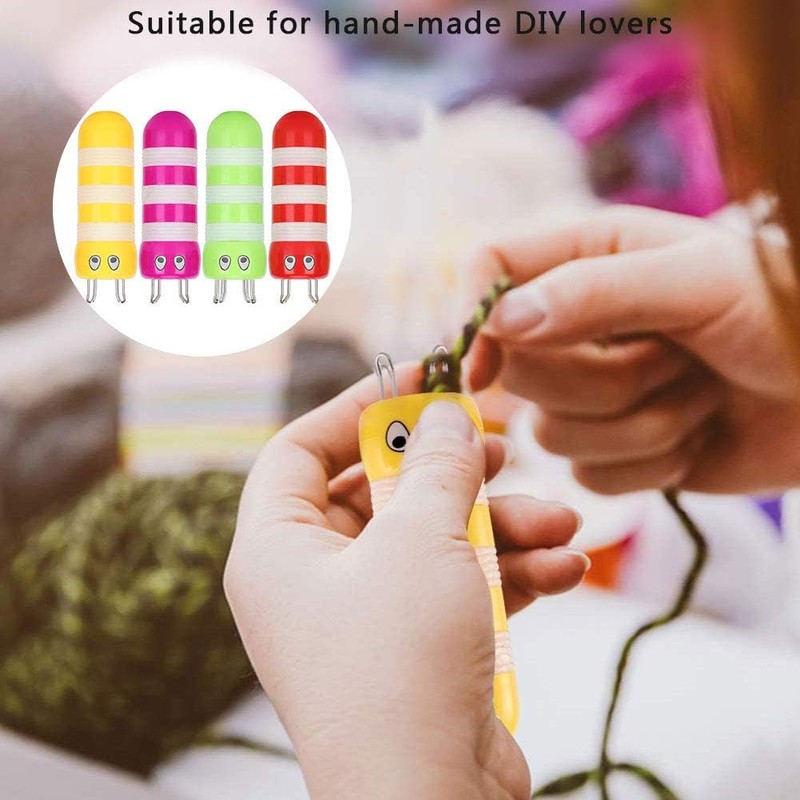 4PCS French Knitter Knitting Spool, Knitting Loom Craft Kit Spool
