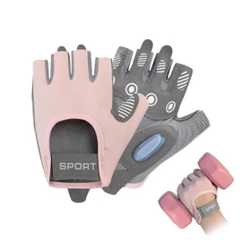 Gym Workout Glove, Professional Ventilated Weight Lifting Gym Workout Gloves Weight Lifting Gloves with Wrist Support for Gym Training for Women Fitness, Exercise, Hanging, Pull ups (Pink-M Size)