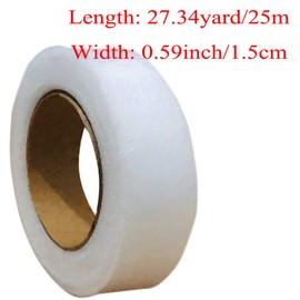 2pcs Hem Iron-On Adhesive Tape Fabric Fusing Tape Each 27 Yards Length, 0.59inch/1.5cm Width