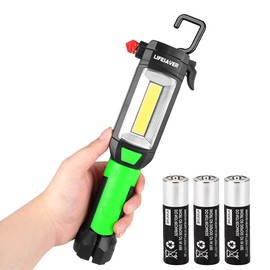 AlltroLite 9-in-1 Emergency Auto Tool with LED Flashlight | Multi-Function Car flashlight Kit with Three Lighting Modes, Window Glass Breaker, Seat Belt Cutter & Magnetic Base (Batteries Included)