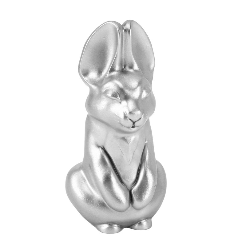 Rabbit Sculpture Smoothly Resin Rabbit Statue Decorative Exquisite Bunny Figurine