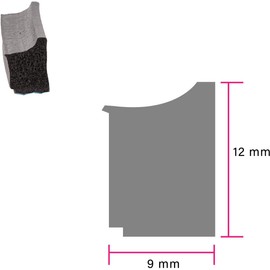 SUZWELT Sliding Sunroof Frame Rubber Seal Gasket 197 inc Compatible with Mercedes W168 W169 W245 1687800198 A1687800198 A 168 780 01 98 (12871)