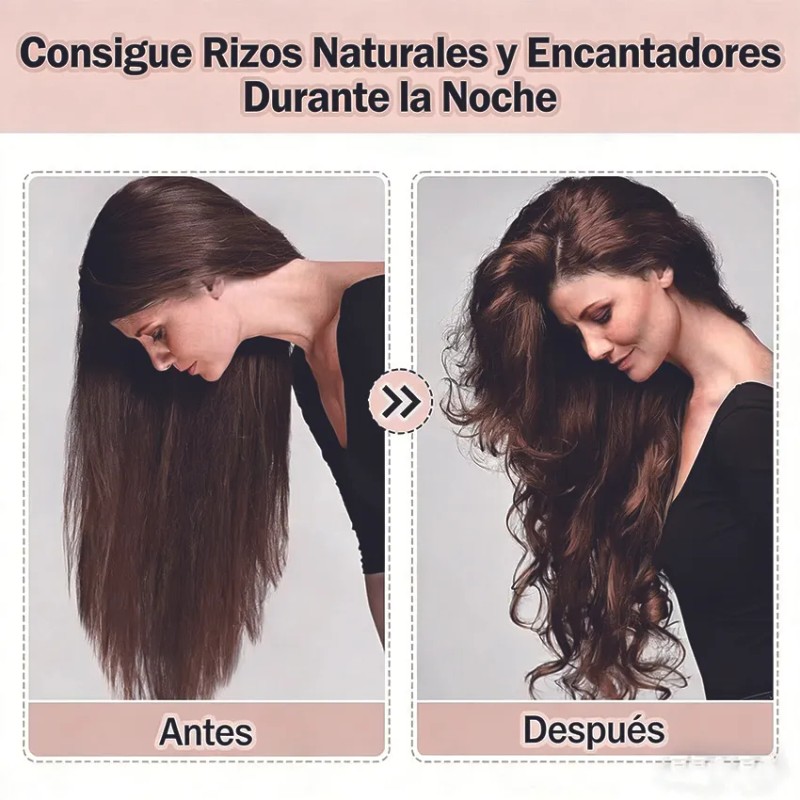 Cepillo Para Rizado + Gorro Para Dormir + Cabello Rizos