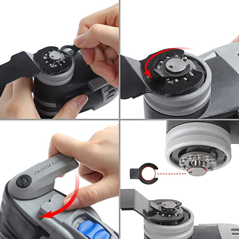 WORKPRO 23-Piece Metal/Wood Oscillating Saw Blades Set for Quick Release