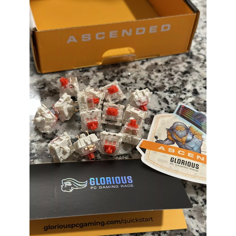 Glorious PC Gaming Race Switch Red Gateron Switches 120X
