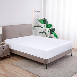 Softex Royal - Classic Fitted Sheet - 100% Cotton Jersey Fitted Sheet in Many Colours and Sizes - Brand Quality, White, 140 x 200 cm - 160 x 200 + 27 cm 100% Combed Cotton