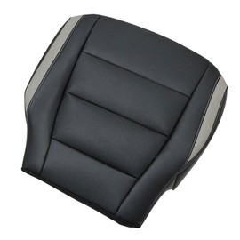 NLQR Front Driver Bottom Replacement Perforated Seat Cover Black RB Microfiber Leather Compatible with Ford F-150 Raptor 2015 2016 2017 2018 2019 2020