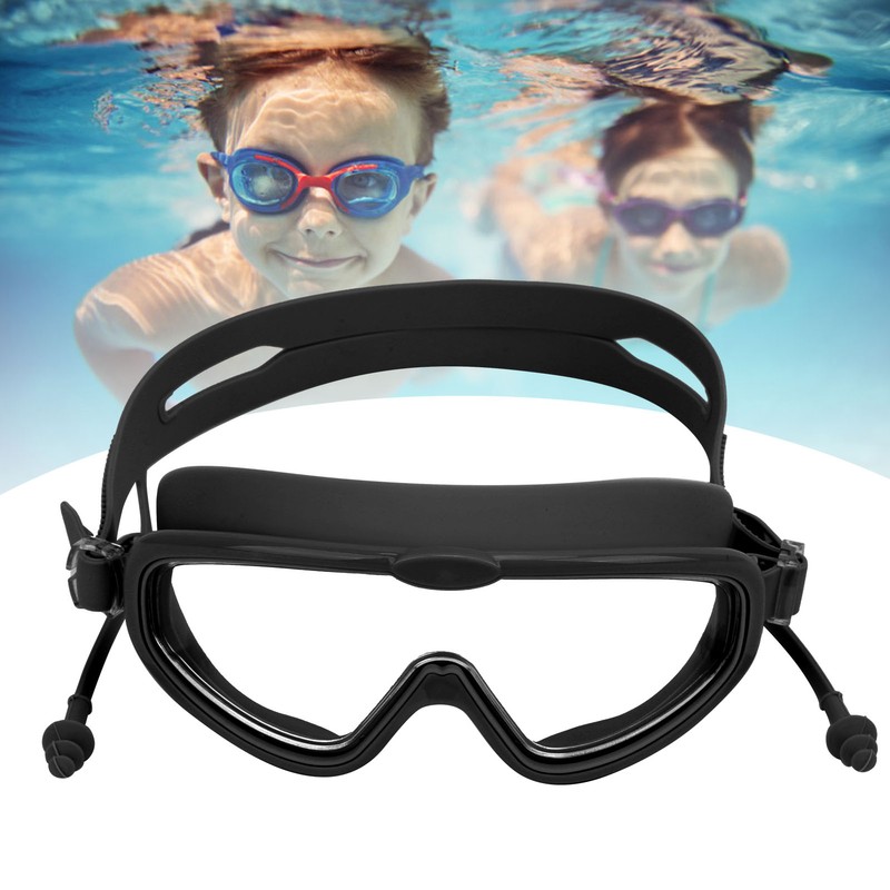 Kids Swimming Goggles with Earplug Waterproof AntiFog High Definition Diving