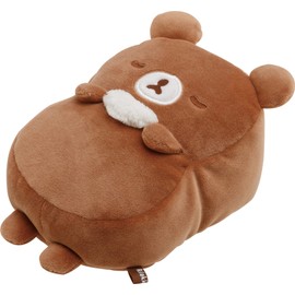 San-X Rilakkuma MF80501 Enjoy Posing Plush Toy, Lazy Cushion, Chiroi Bear