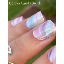 Color Street NAIL STRIPS ~ COTTON CANDY SWIRL (FDS596) Pastel Nail Art SHIMMER