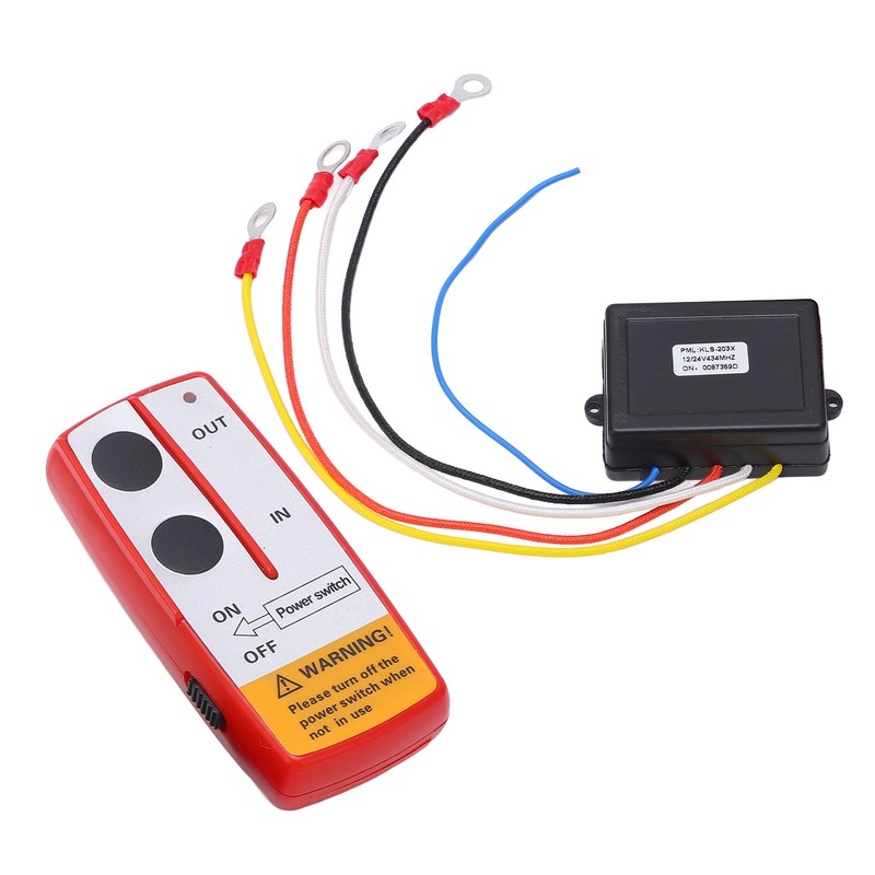 Universal Winch Wireless Remote Control Switch Kit with Receiver 12V