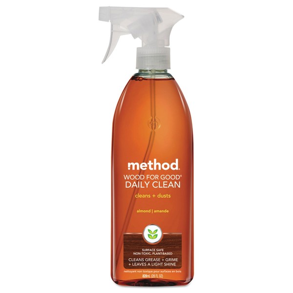 Method 01182CT Wood for Good Daily Clean, 28 oz Spray Bottle, 8/Carton