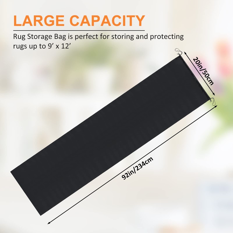 Jumbo Rug Storage Bag for Rugs up to 6 x