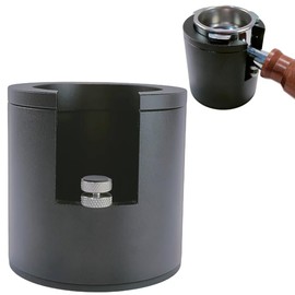 Generic Zoogles Coffee Portafilter Holder| Espresso Tamper Stand| Aluminum Alloy Espresso Holder| With Non-slip Base| Fits 51mm, 53mm, 54mm, 58mm and Breville 8 Series Portafilter (Black), large