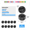 Glarks 10 Pieces Carbon Steel 3/4 Inch NPT Male Pipe