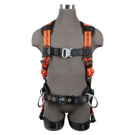 SafeWaze FS99160-E-QC-L V-Line Construction Harness: 3D, QC Chest, QC Legs (L)