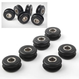Unbranded 6Pcs Gas Fuel Tank Mounting Grommets For Harley Fatboy Heritage Softail FXSTC