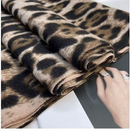 HinyBoeh Winter-Women-Scarf Soft-Classic-Leopard-Scarves Warm Faux-Pashmina Shawls-Wraps(28'W X 71''L)
