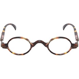 Calabria R314 Vintage Professor Oval Reading Glasses Lightweight Tortoise +3.75