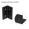 sourcing map 4080 Aluminum Extrusion Profile Corner Bracket, 4 Holes