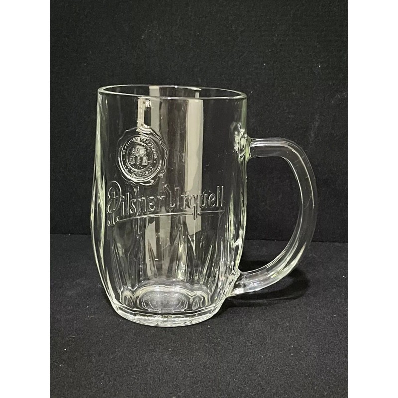 Pilsner Urquell Heavy Drinking Glass Tankard Beer Mug Stein 0.5L