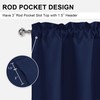DWCN Valance Curtains for Living Room, Navy Valances for Small