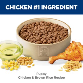 Hill's Science Diet Puppy, Puppy Premium Nutrition, Dry Dog Food, Chicken & Brown Rice, 4.5 lb Bag