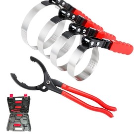 COTOUXKER Oil Filter Wrench, Oil Filter Wrench Set with 4PCS Adjustable and Pliers for Mechanic DIY Repair