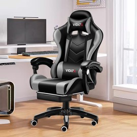 Comfortable and Soft Stylish Gaming Chairs, Height Adjustable, Gamer Chairs for Adults Ergonomic Computer Chairs for Teens, Racing Style PC Office Chairs with Lumbar Support.