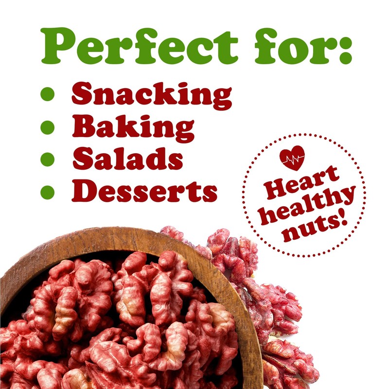 Food to Live - California Livermore Red Walnuts, 8 Ounces