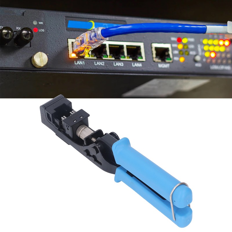 Modular Data Cable Crimper Alloy Steel Flat Mouth Termination Tool