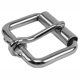 VP Leather Belt Buckle Elegant Stainless-Steel Nickel Free 100-Year Warranty (Stainless-Steel, 1-1/4")
